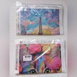 Colorful Cat and Lighthouse Diamond Painting Kit